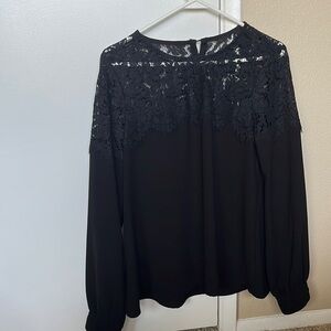 Black lace top